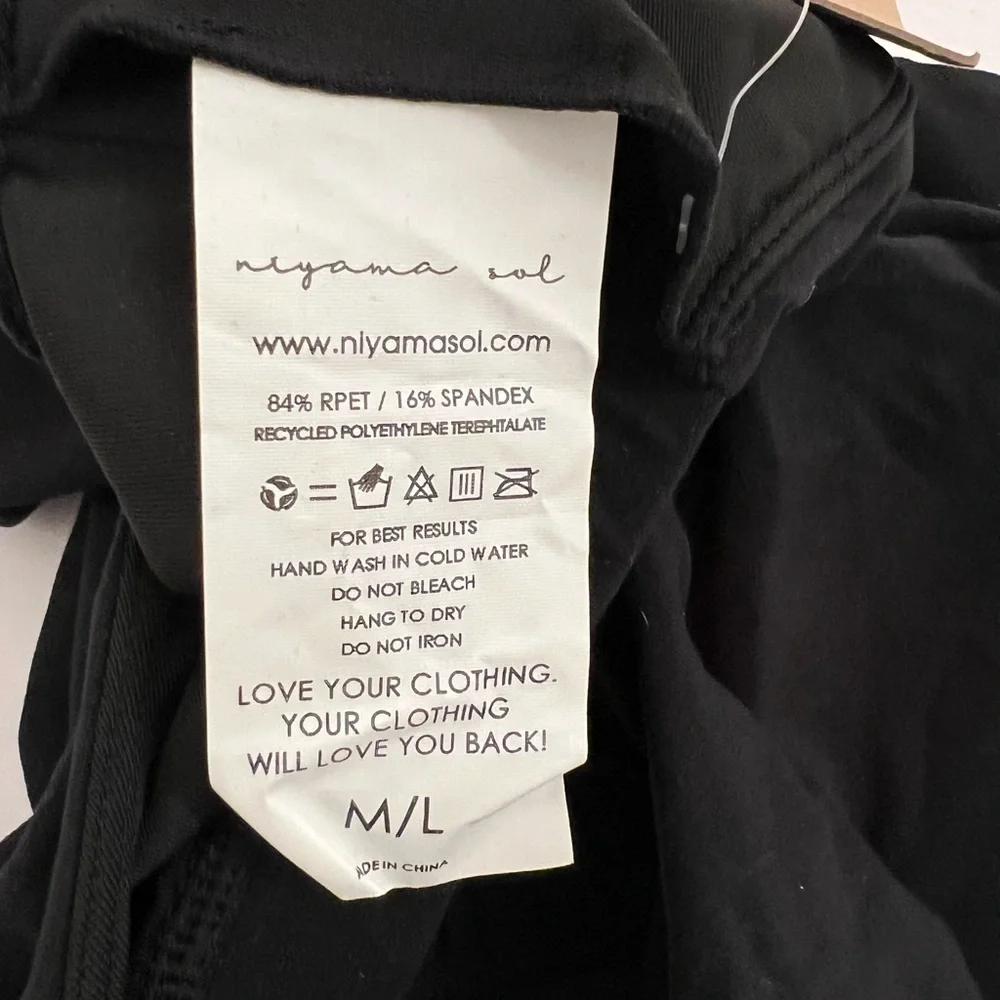 NIYAMA SOL Black Knotty Top Ballet Size Small / Medium
